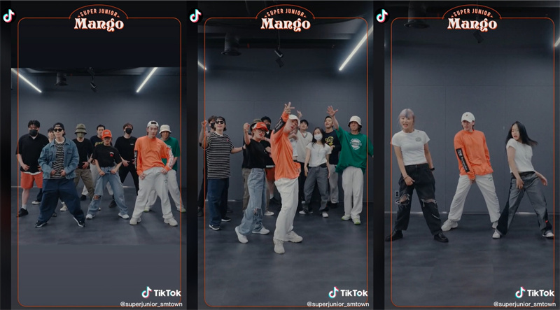 SUPER JUNIOR与AIKI合作开启《Mango》挑战 现场截图.jpg